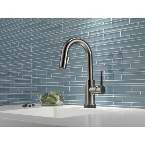 Main product image of Trinsic 1-Handle Pull-Down Bar/Prep Faucet with Touch (Black Stainless), 9959T-KS-DST