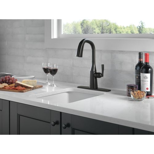 Main product image of Stryke Single Handle Pull-Down Bar/Prep Faucet, 1.8 GPM (Matte Black), 9976-BL-DST