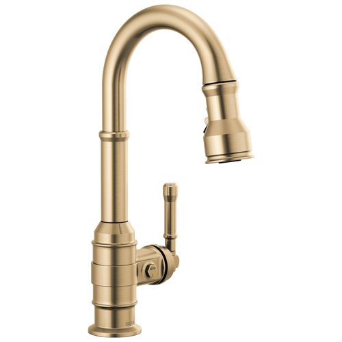 Main product image of Broderick Single Handle Pulldown Bar/Prep Faucet (Champagne Bronze), 9990-CZ-DST