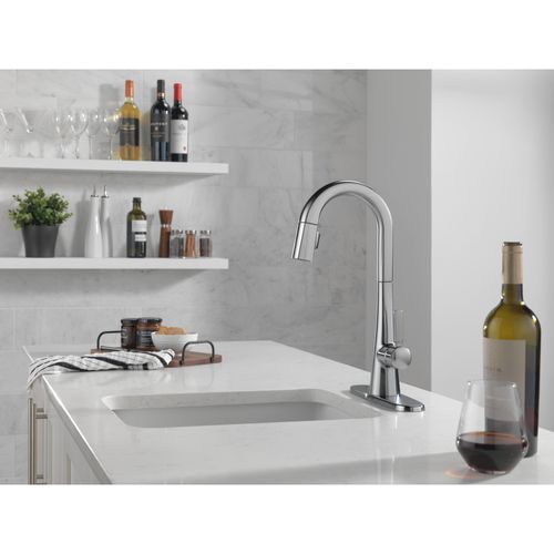 Main product image of Monrovia Single Handle Pull-Down Bar/Prep Faucet, 1.8 GPM (Lumicoat Arctic Stainless), 9991-AR-PR-DST