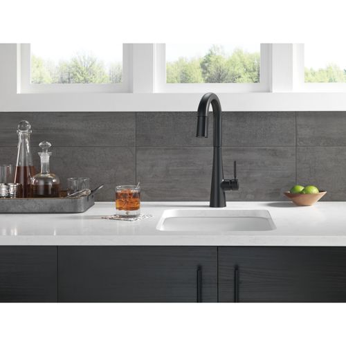 Main product image of Monrovia Single Handle Pull-Down Bar/Prep Faucet, 1.8 GPM (Matte Black), 9991-BL-DST