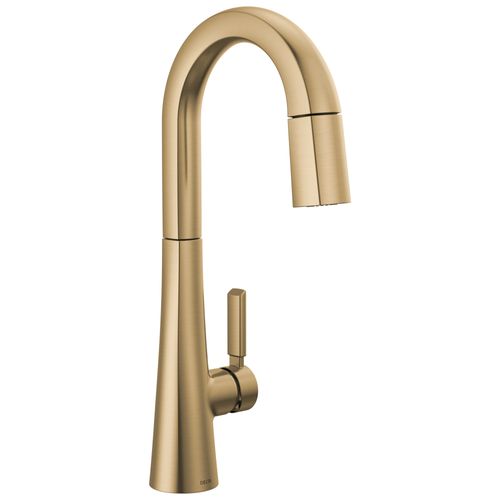 Main product image of Monrovia Single Handle Pulldown Bar/Prep Faucet (Lumicoat Champagne Bronze), 9991-CZ-PR-DST