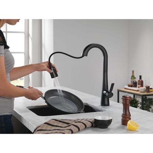 Main product image of Monrovia Single Handle Pull-Down Bar/Prep Faucet with Touch2O Technology, 1.8 GPM (Matte Black), 9991T-BL-DST
