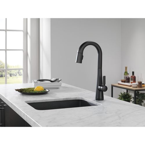 Main product image of Monrovia Single Handle Pull-Down Bar/Prep Faucet with Touch2O Technology, 1.8 GPM (Matte Black), 9991T-BL-DST