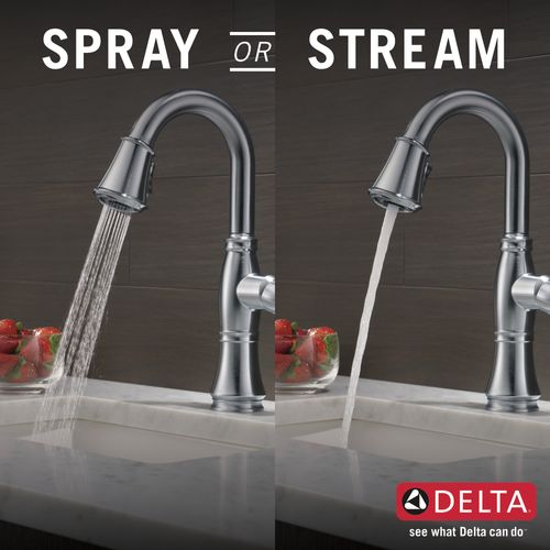 Main product image of Cassidy Single Handle Pulldown Bar/Prep Faucet (Lumicoat Arctic Stainless), 9997-AR-PR-DST