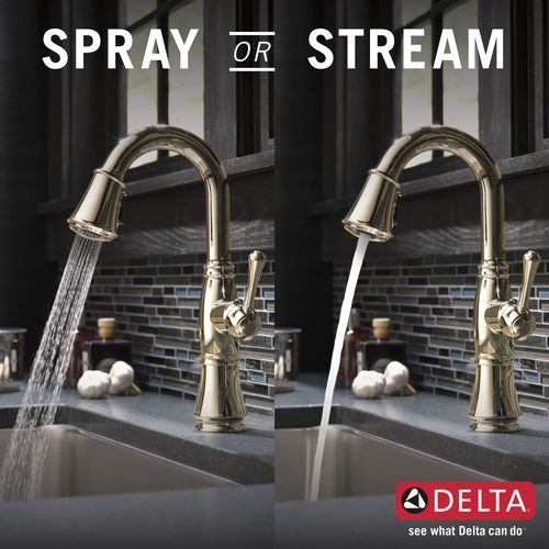Main product image of Cassidy Single Handle Pulldown Bar/Prep Faucet (Lumicoat Polished Nickel), 9997-PN-PR-DST