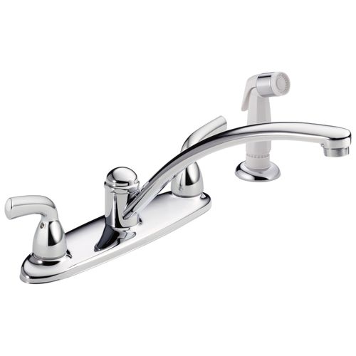 Main product image of Foundations 2 Handle Kitchen Faucet w/ Spray (Chrome)