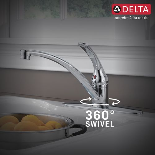 Main product image of Foundations Single Handle Kitchen Faucet w/ Spray (Chrome), B4410LF