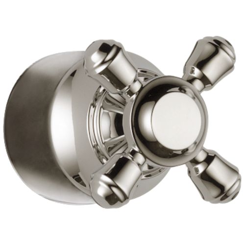Main product image of Cassidy Metal Cross Handle Kit, Transfer Valve (Polished Nickel)
