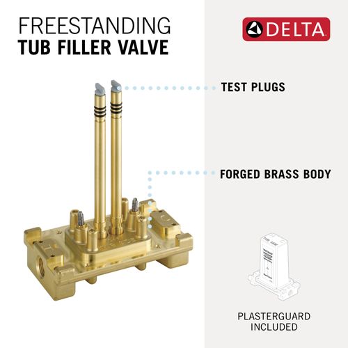 Main product image of Trinsic Floor Mount Tub Filler, Rough w/ Stops, R4700-FLWS