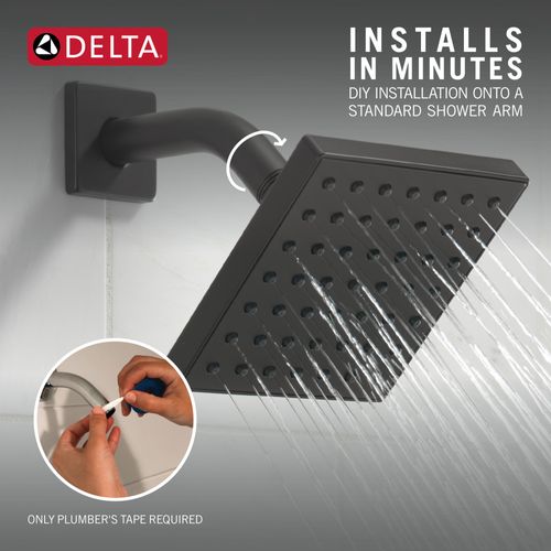 Main product image of Modern Square Showerhead (Matte Black), RP101846BL