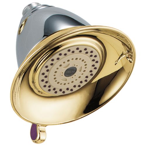 Premium 3-Setting Shower Head (Chrome/Brass)