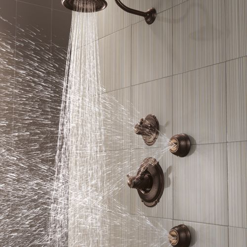 Premium 3-Setting Shower Head (Venetian Bronze)