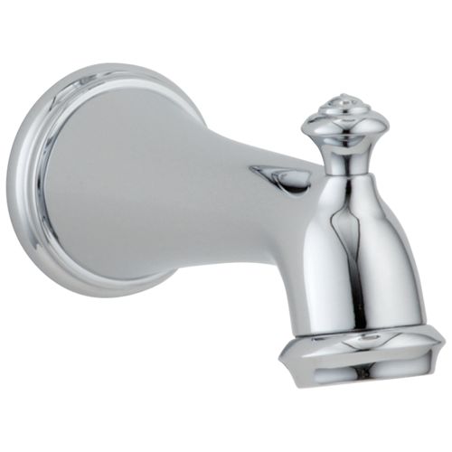 Victorian Tub Spout, Pull-Up Diverter (Chrome)