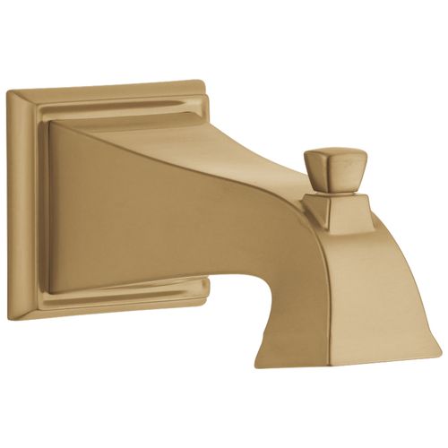 Dryden Tub Spout, Pull-Up Diverter (Champagne Bronze)