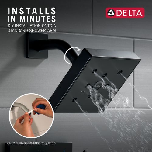 Main product image of RP70171BL H2Okinetic Single-Setting Raincan Shower Head (Matte Black)
