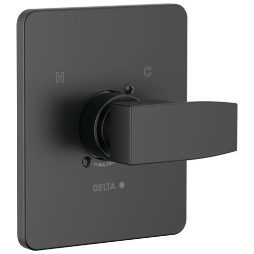 Main product image of T14067-BL-PP Modern Monitor 14 Series Valve Only Trim (Matte Black)