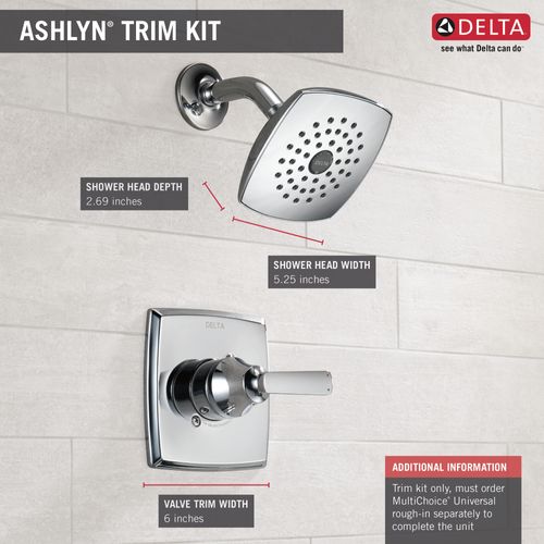 Main product image of Ashlyn Monitor 14 Series Shower Trim (Chrome), T14264