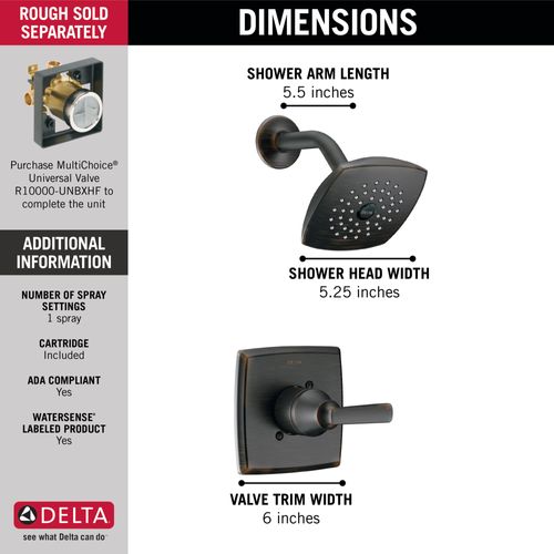 Main product image of Ashlyn Monitor 14 Series Shower Trim (Venetian Bronze), T14264-RB
