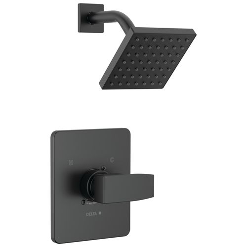 Main product image of T14267-BL-PP Modern Monitor 14 Series Shower Trim (Matte Black)