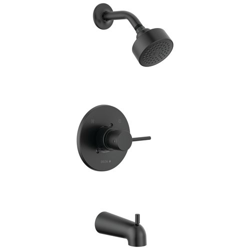 Main product image of T14459-BL-PP Modern Monitor 14 Series Tub & Shower Trim (Matte Black)