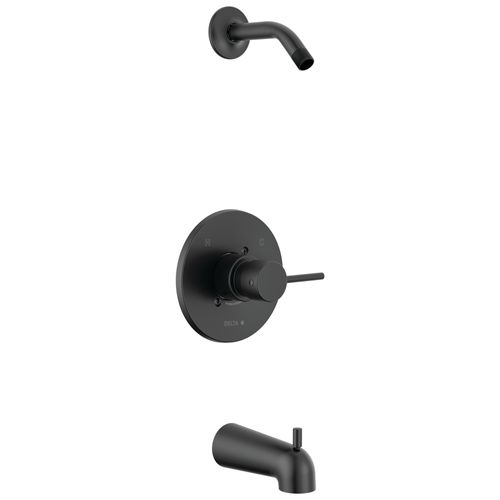 Main product image of T14459-BLLHD-PP Modern Monitor 14 Series Tub & Shower Trim, Less Head (Matte Black)