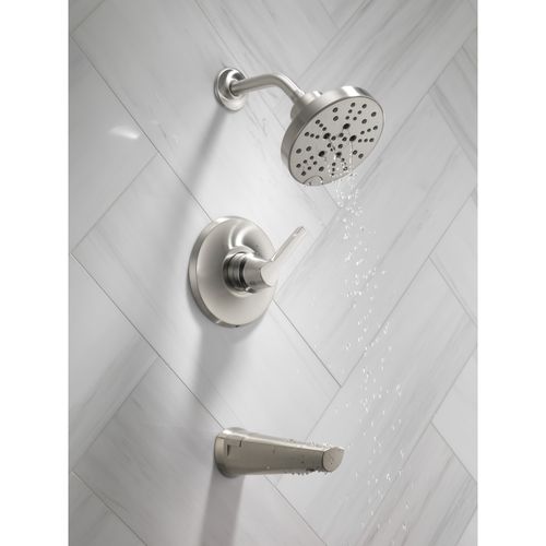 Main product image of Galeon 14S Tub Shower Trim with H2OKinetic, 1.75 GPM (Lumicoat Stainless), T14472-SS-PR