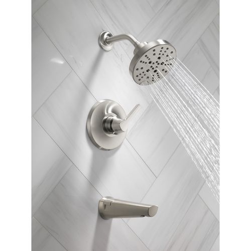 Main product image of Galeon 14S Tub Shower Trim with H2OKinetic, 1.75 GPM (Lumicoat Stainless), T14472-SS-PR