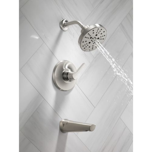 Main product image of Galeon 14S Tub Shower Trim with H2OKinetic, 1.75 GPM (Lumicoat Stainless), T14472-SS-PR