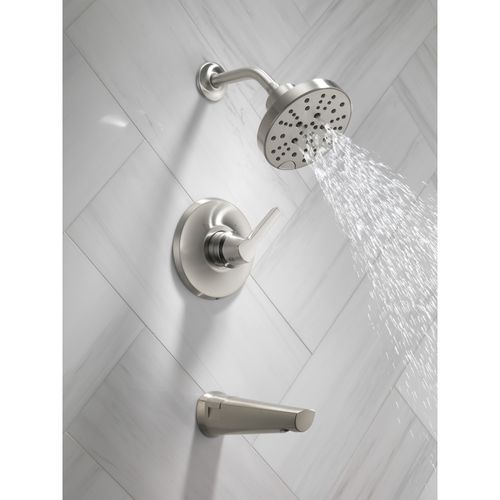 Main product image of Galeon 14S Tub Shower Trim with H2OKinetic, 1.75 GPM (Lumicoat Stainless), T14472-SS-PR