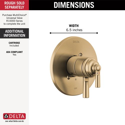 Main product image of Saylor Monitor 17 Series Valve Trim Only (Champagne Bronze), T17035-CZ