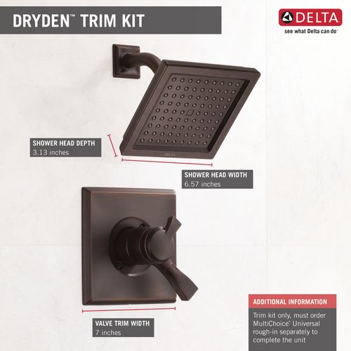 Main product image of T17251-RB Dryden Monitor 17 Series Shower Trim (Venetian Bronze)