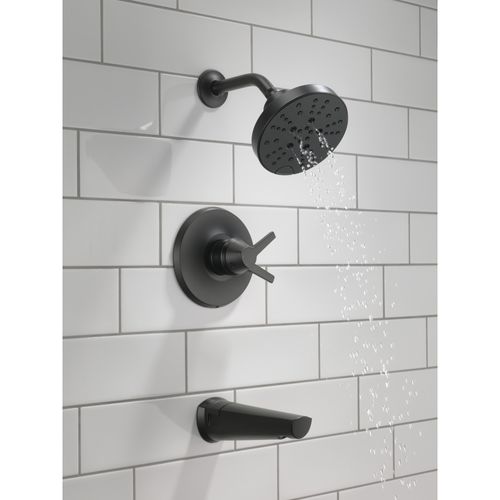 Main product image of Galeon 17S Tub Shower Trim with H2OKinetic, 1.75 GPM (Matte Black), T17472-BL