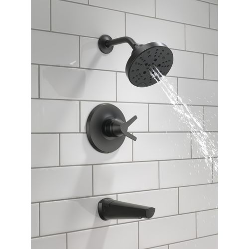 Main product image of Galeon 17S Tub Shower Trim with H2OKinetic, 1.75 GPM (Matte Black), T17472-BL