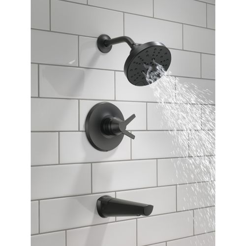 Main product image of Galeon 17S Tub Shower Trim with H2OKinetic, 1.75 GPM (Matte Black), T17472-BL