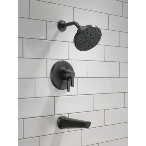 Main product image of Galeon 17S Tub Shower Trim with H2OKinetic, 1.75 GPM (Matte Black), T17472-BL