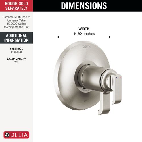 Main product image of Tetra 17T Series Valve Only (Lumicoat Stainless), T17T089-SS-PR