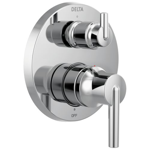 Main product image of Trinsic Contemporary 2 Handle Monitor 14 Series Valve Trim w/ 3-Setting Integrated Diverter (Chrome), T24859