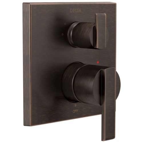 Main product image of Ara Angular Modern Monitor 14 Series Valve Trim w/ 3-Setting Integrated Diverter (Venetian Bronze), T24867-RB