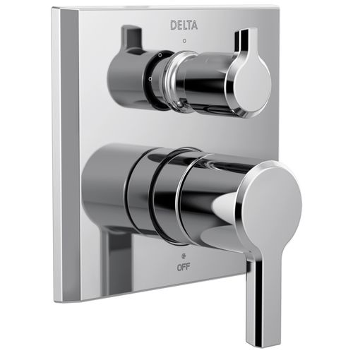 Main product image of Pivotal 2-Handle Monitor 14 Series Valve Trim with 3-Setting Diverter (Lumicoat Chrome), T24899-PR