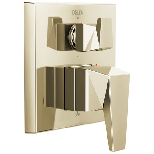 Main product image of Trillian Two-Handle Monitor 14 Series Valve Trim with 6-Setting Diverter (Lumicoat Polished Nickel), T24943-PN-PR