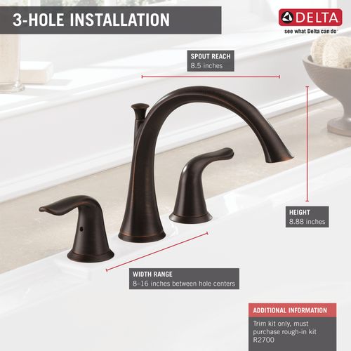 Main product image of Lahara Roman Tub Trim (Venetian Bronze), T2738-RB
