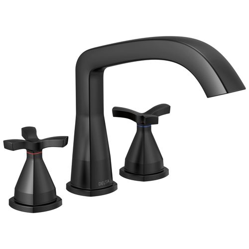 Main product image of Stryke Three Hole Roman Tub Trim (Matte Black), T27766-BL