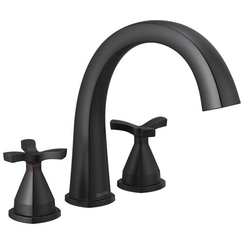 Main product image of Stryke Three Hole Roman Tub Trim (Matte Black), T27776-BL