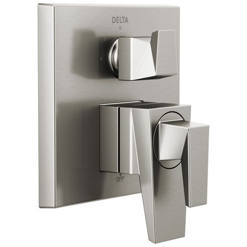 Main product image of Trillian Two-Handle Monitor 17 Series Valve Trim with 3-Setting Diverter (Lumicoat Stainless), T27843-SS-PR