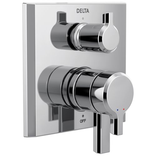 Main product image of Pivotal 17 Series Integrated Diverter Trim - 3 Function Diverter (Lumicoat Chrome), T27899-PR