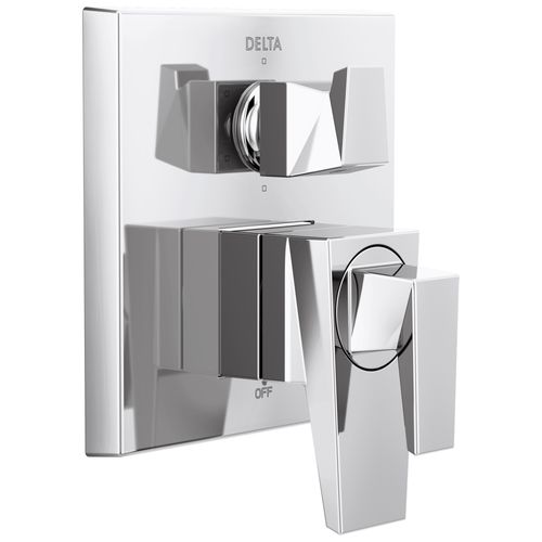 Main product image of Trillian Two-Handle Monitor 17 Series Valve Trim with 6-Setting Diverter (Lumicoat Chrome), T27943-PR