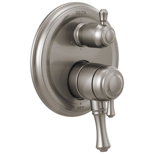 Main product image of Cassidy Traditional 2-Handle Monitor 17 Series Valve Trim with 6-Setting Integrated Diverter (Stainless), T27997-SS