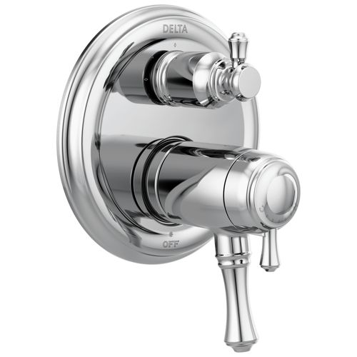 Main product image of Cassidy Traditional 2-Handle TempAssure 17T Series Valve Trim w/ 3-Setting Integrated Diverter (Chrome), T27T897