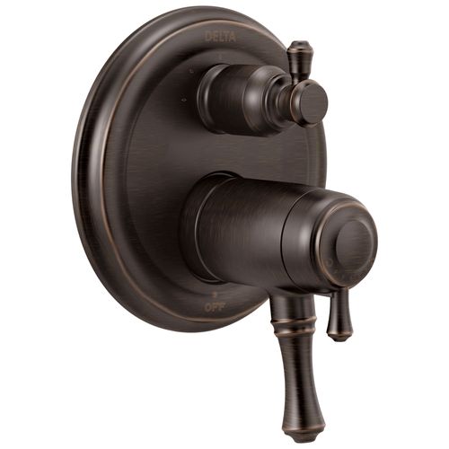 Main product image of Cassidy Traditional 2-Handle TempAssure 17T Series Valve Trim w/ 3-Setting Integrated Diverter (Venetian Bronze), T27T897-RB